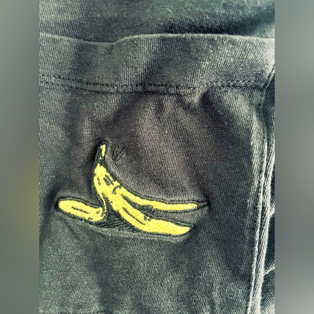 Zara Kids Black Banana Patch long sleeve shirt 13-14yr